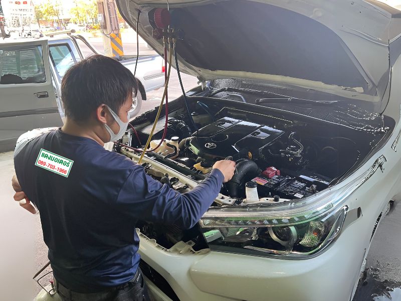 งานเช็คระบบแอร์รถยนต์